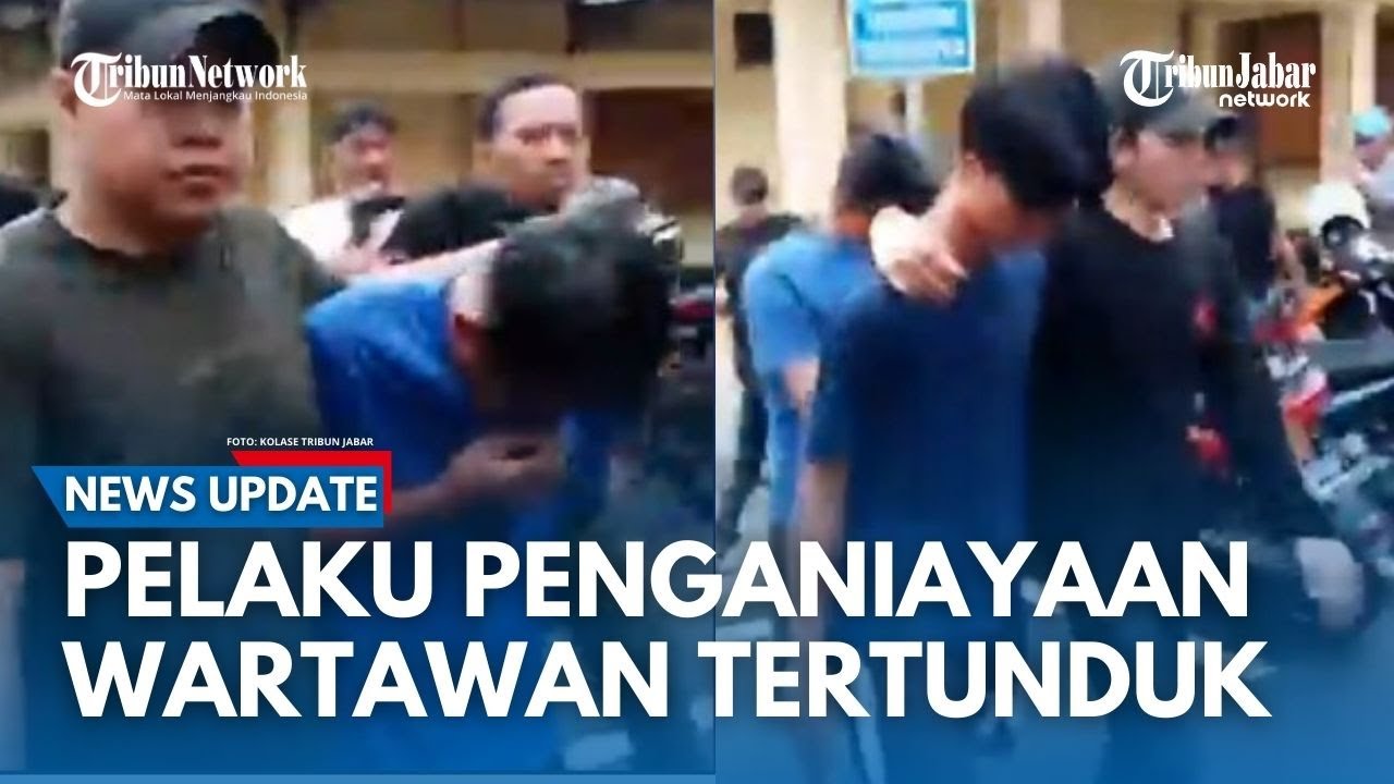 INILAH TAMPANG 5 Pelaku Pengeroyokan Terhadap Wartawan di Subang, Menunduk Ditampilkan ke Publik