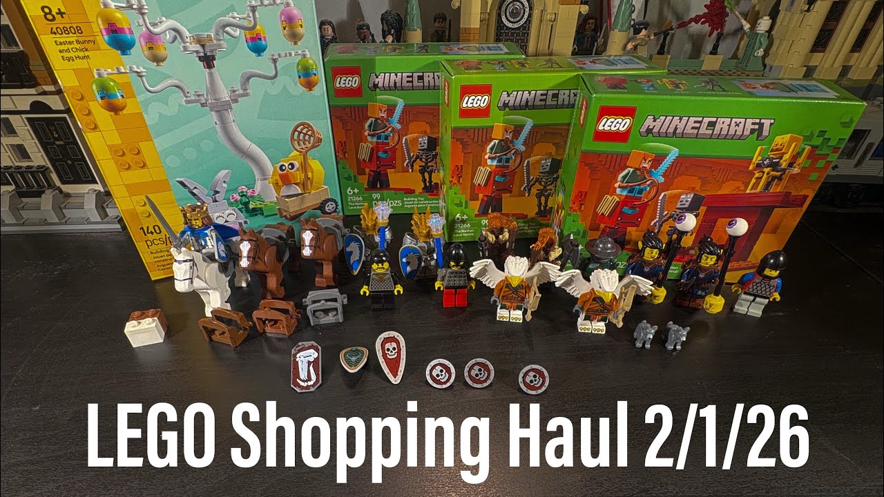 LEGO Castle Shopping Haul 2/1/26!! Bricks & Minifigs, Target, Meijer, Barnes & Noble, Walmart…