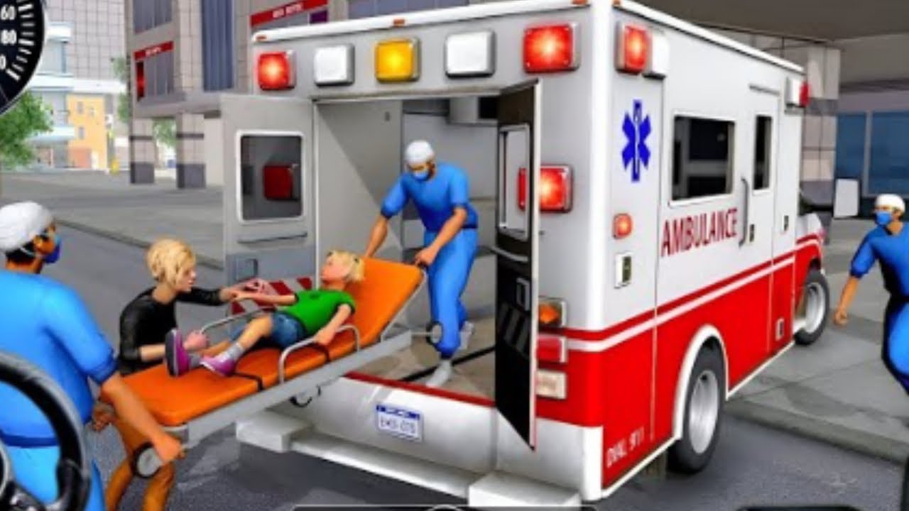 Ambulance Rescue City Driving 3d - 911 Rescue Emergency Van Simulator - Android Gameplay 