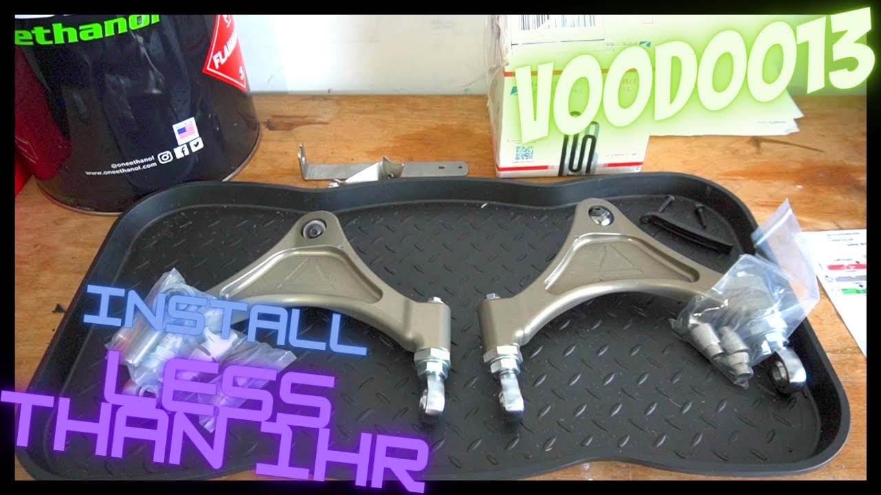 Installing Voodoo13 Front Upper Control Arms On a Q50 Redsport