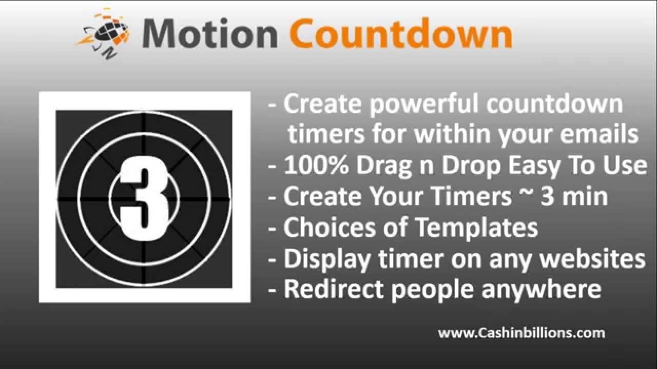 Motion Countdown Review | Email Marketing Tools | Email Countdown Timer