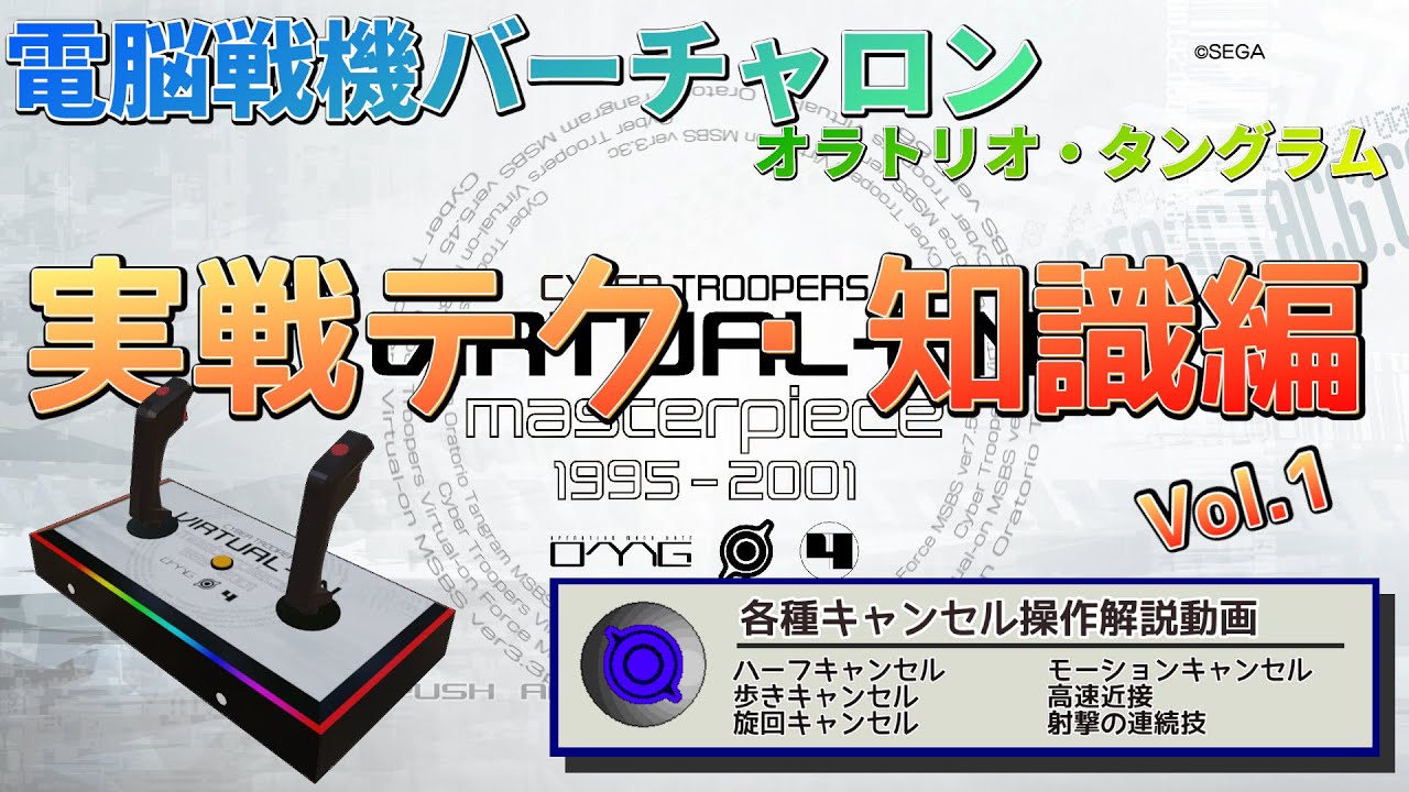 【特殊入力あり】電脳戦機バーチャロン　オラタン　実用テクvol.1【操作説明】【ツインスティック】【パッド】