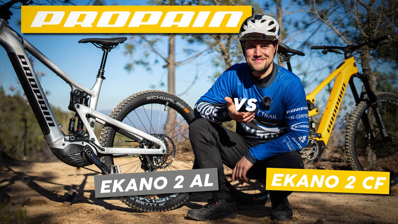 PROPAIN 🔘Ekano 2 AL vs. 🟡Ekano 2 CF | Emtb Vergleichstest | Technik, Uphill, Downhill