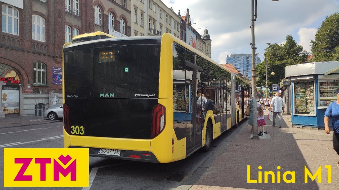 ZTM GZM/PKM Gliwice - Linia M1, MAN NG330 New Lion's City 19C EH #303