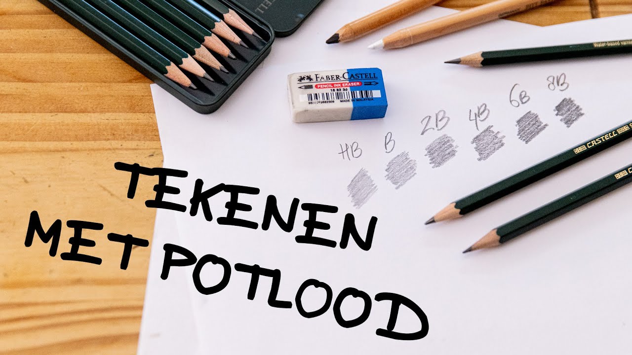 🎨 Tekenen met POTLOOD op papier | BASIS TIPS | Robin Rozendal