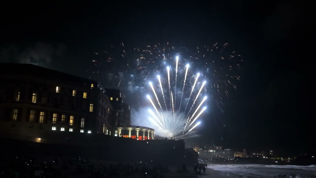 Biarritz - Feu d'artifice 15 Août 2024.