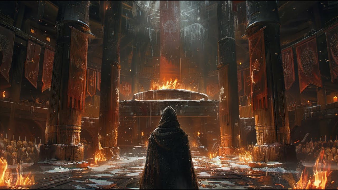 THE JARL'S HALL | Medieval Viking Ambience for Sleep & Focus | 2 Hours