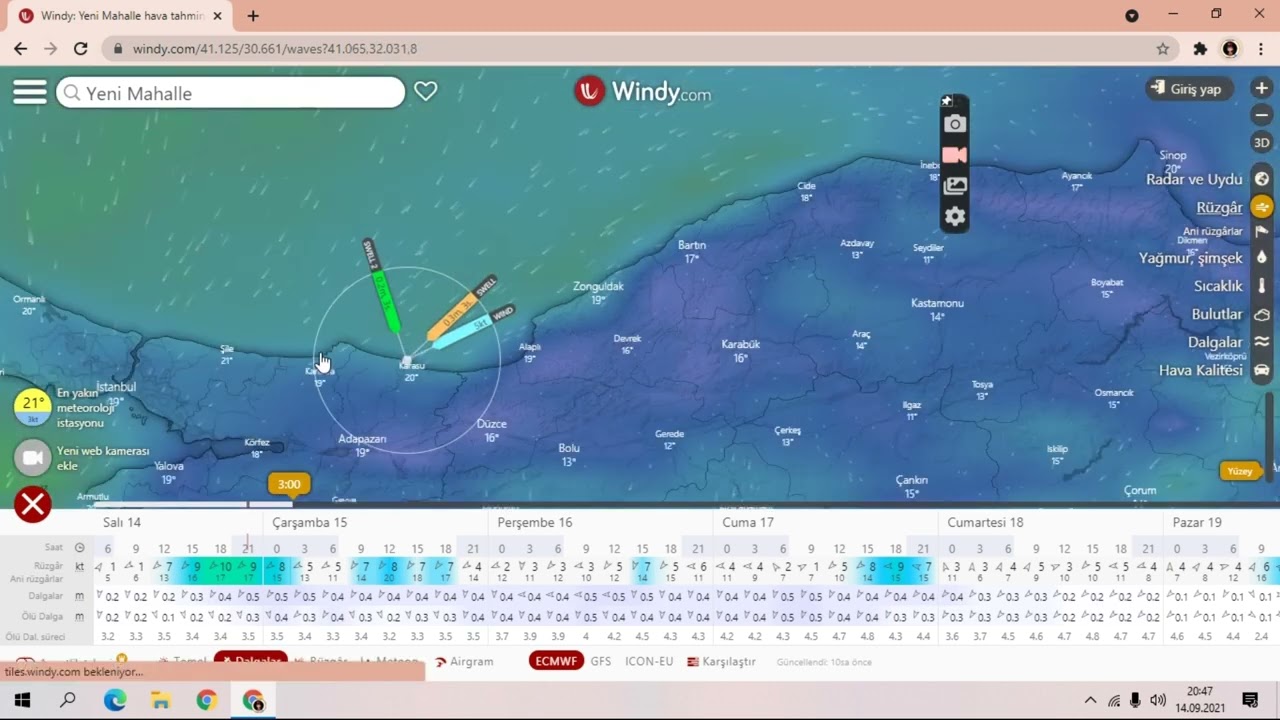 WINDY NASIL KULLANILIR ? BALIK AVI İÇİN  DENİZ HAVA DURUMU