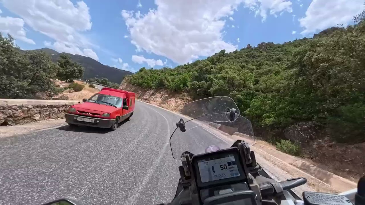 Fun time road in Morocco