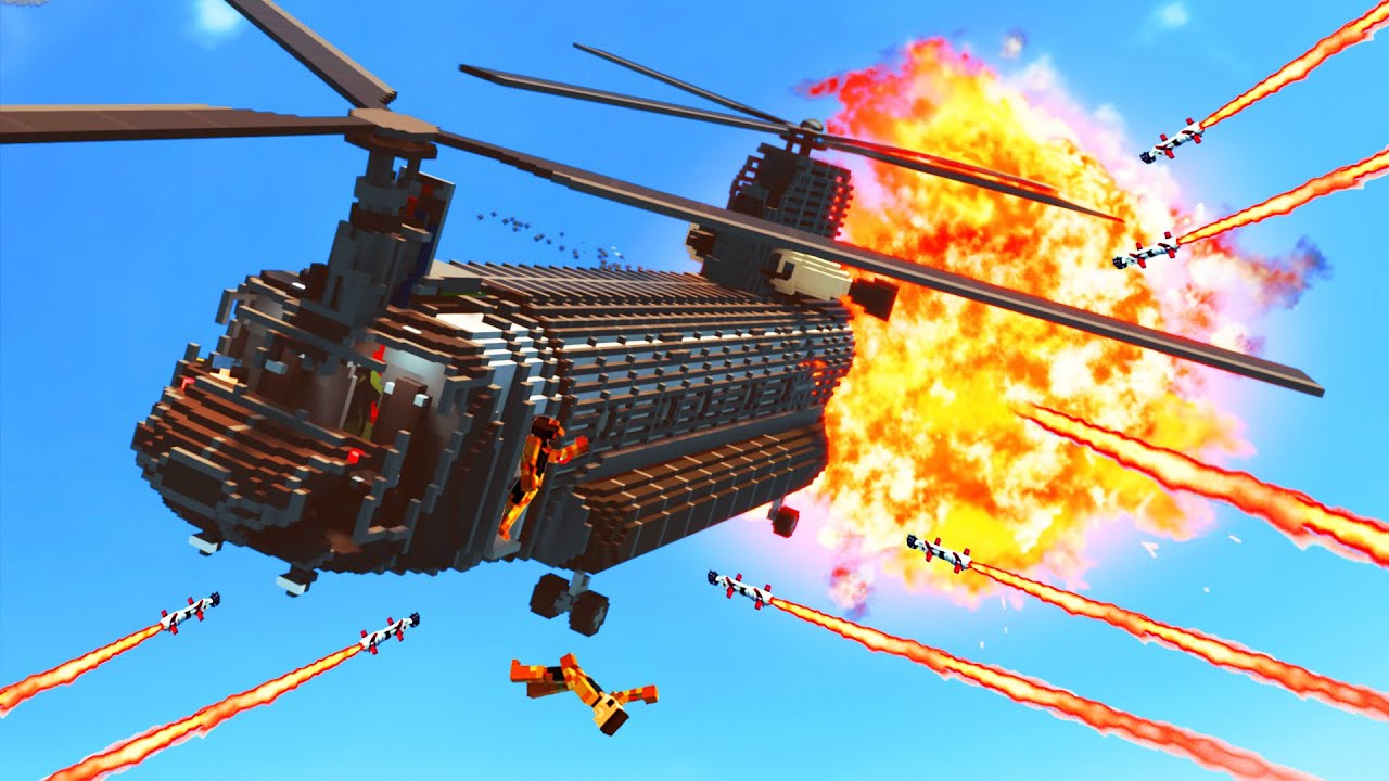 Realistic Helicopter Shootdowns & Crashes 46 😱 Teardown