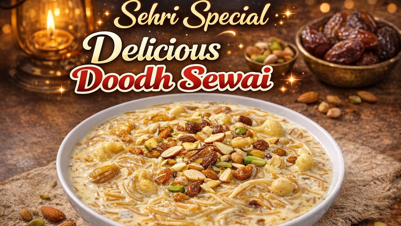 Sehri Special Doodh Sewai Recipe| Delicious & Healthy Doodh Sewai|Indian Dessert Idial Sehri Recipe 
