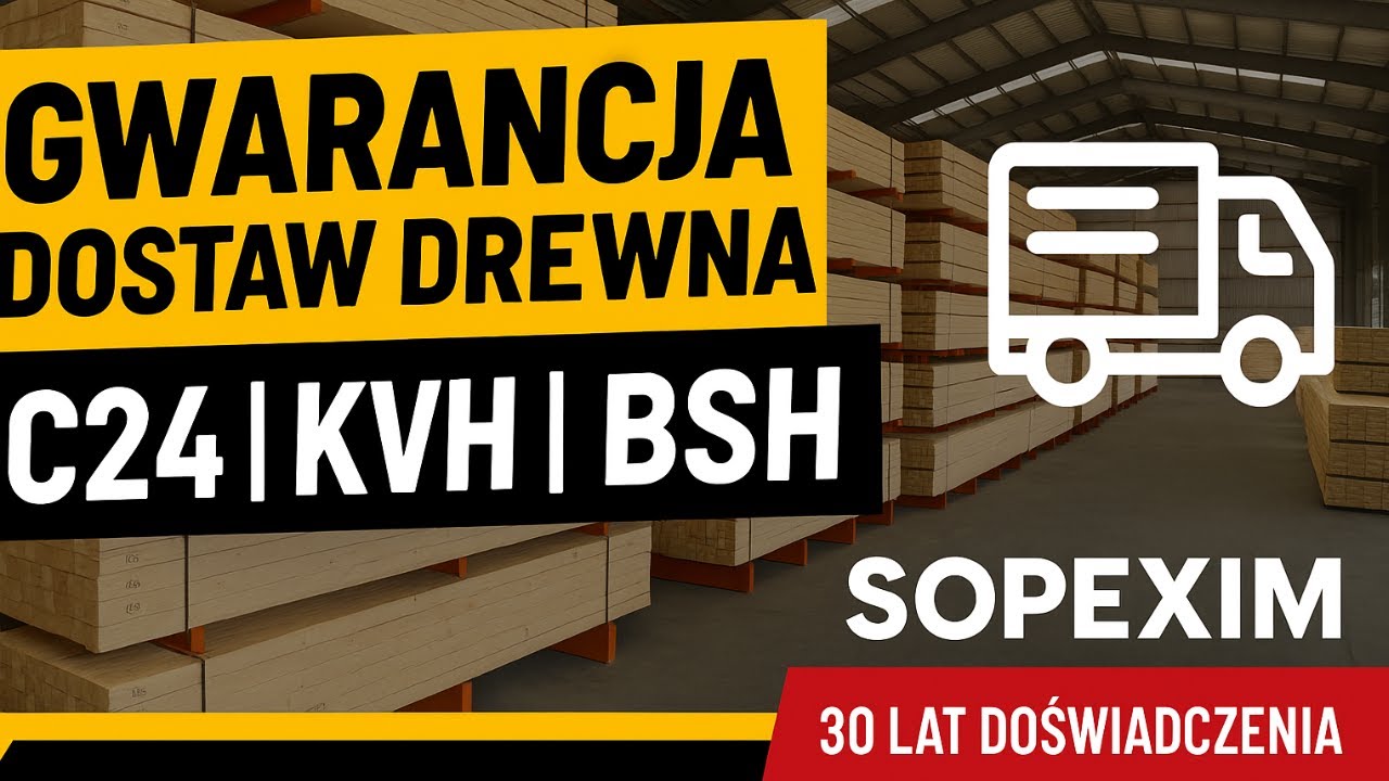 Drewno C24, KVH, BSH bez przestojów – zobacz, jak Sopexim chroni Twoją inwestycję