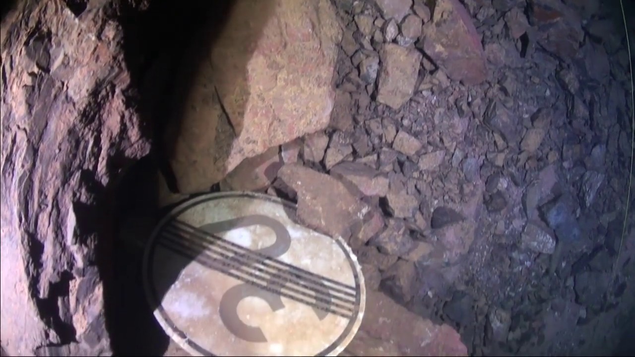 Diving in lime mine Miltitz