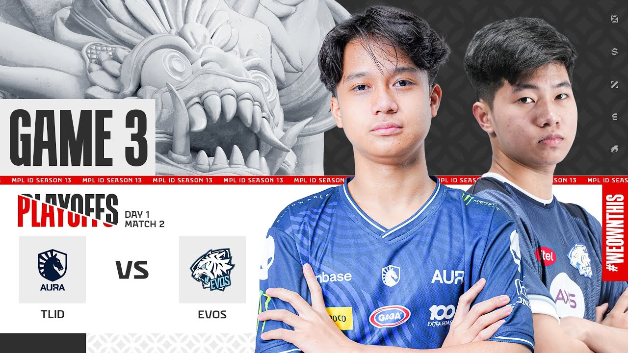 LIQUID AURA vs EVOS GLORY | Playoffs Day 1 | Game 3 | #MPLIDS13