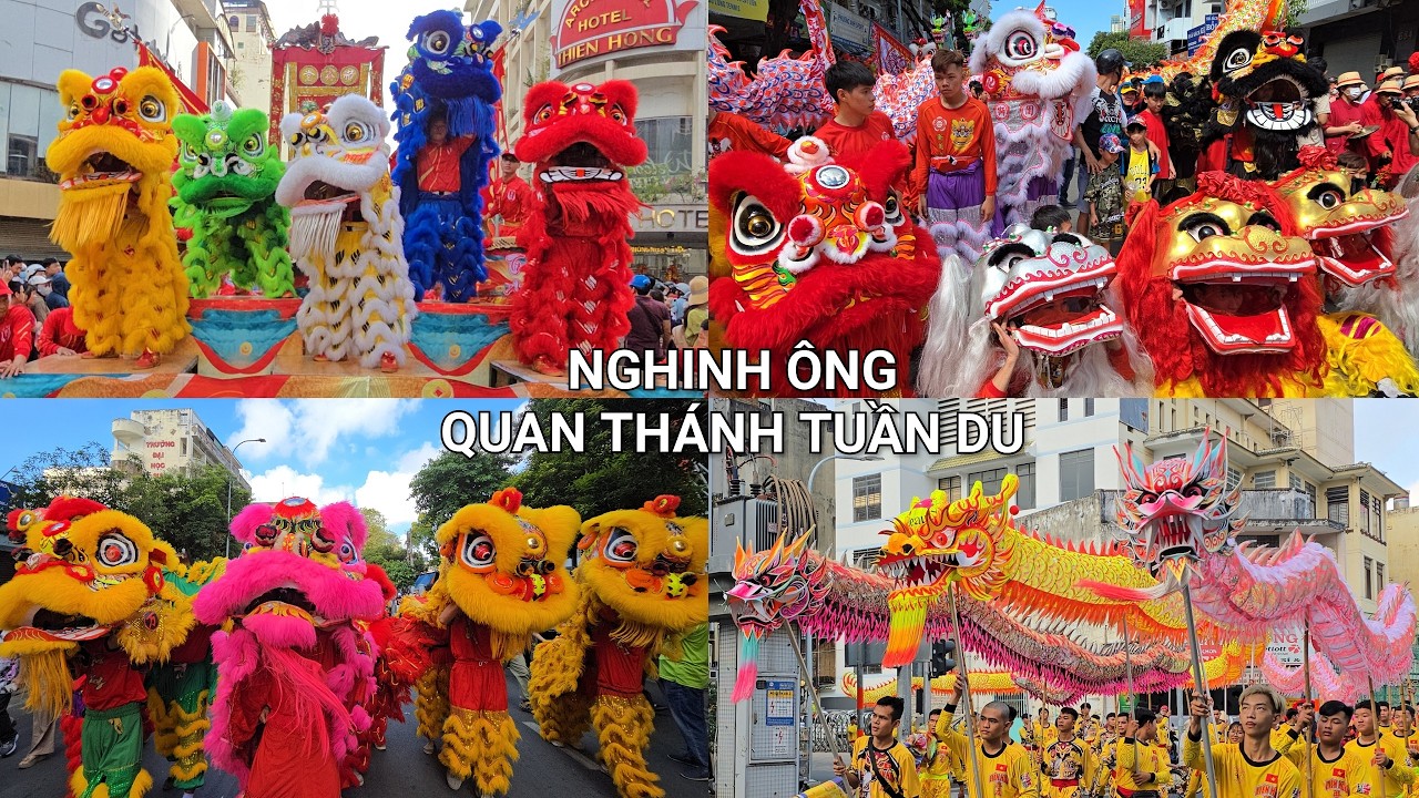 FULL CLIP LỄ NGHINH ÔNG QUAN THÁNH TUẦN DU TẾT 2026. DIỄU HÀNH LÂN SƯ RỒNG HOÀNH TRÁNG KÍN HẾT ĐƯỜNG