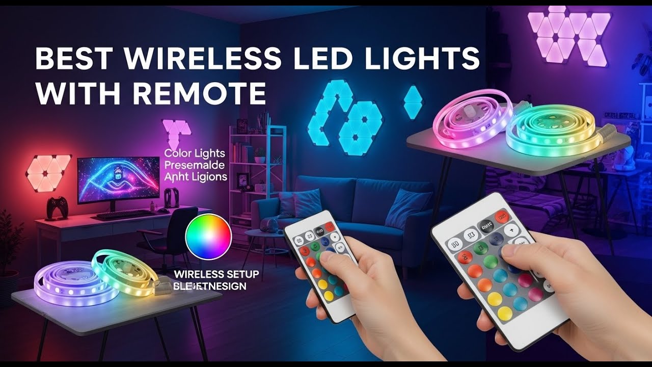 TOP 5 Best Wireless LED Lights With Remote  2025