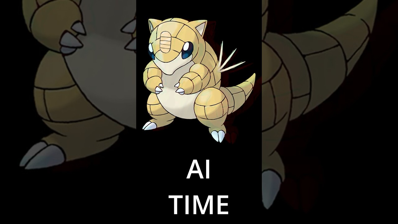 WHAT IF WE USED AI TO FUSE SANDSHREW AND MEOWTH #shorts #pokemon #pokemongo #ai #fusion #fuzemon
