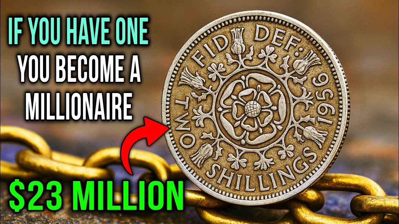 RAREST uk two shillings to watch out for–Valuable UK shilling worth big money– Old Coins to look for
