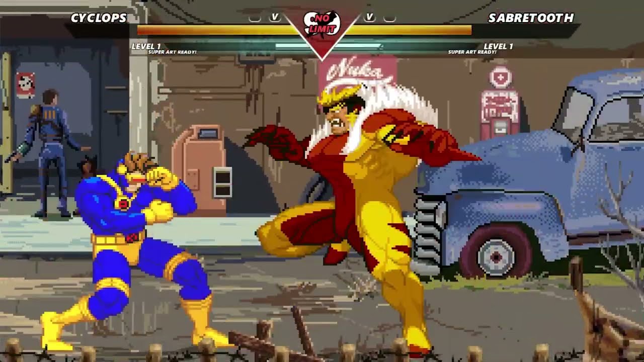 CYCLOPS VS SABRETOOTH | MARVEL VS CAPCOM MUGEN | INSANELY EPIC MUGEN BATTLE