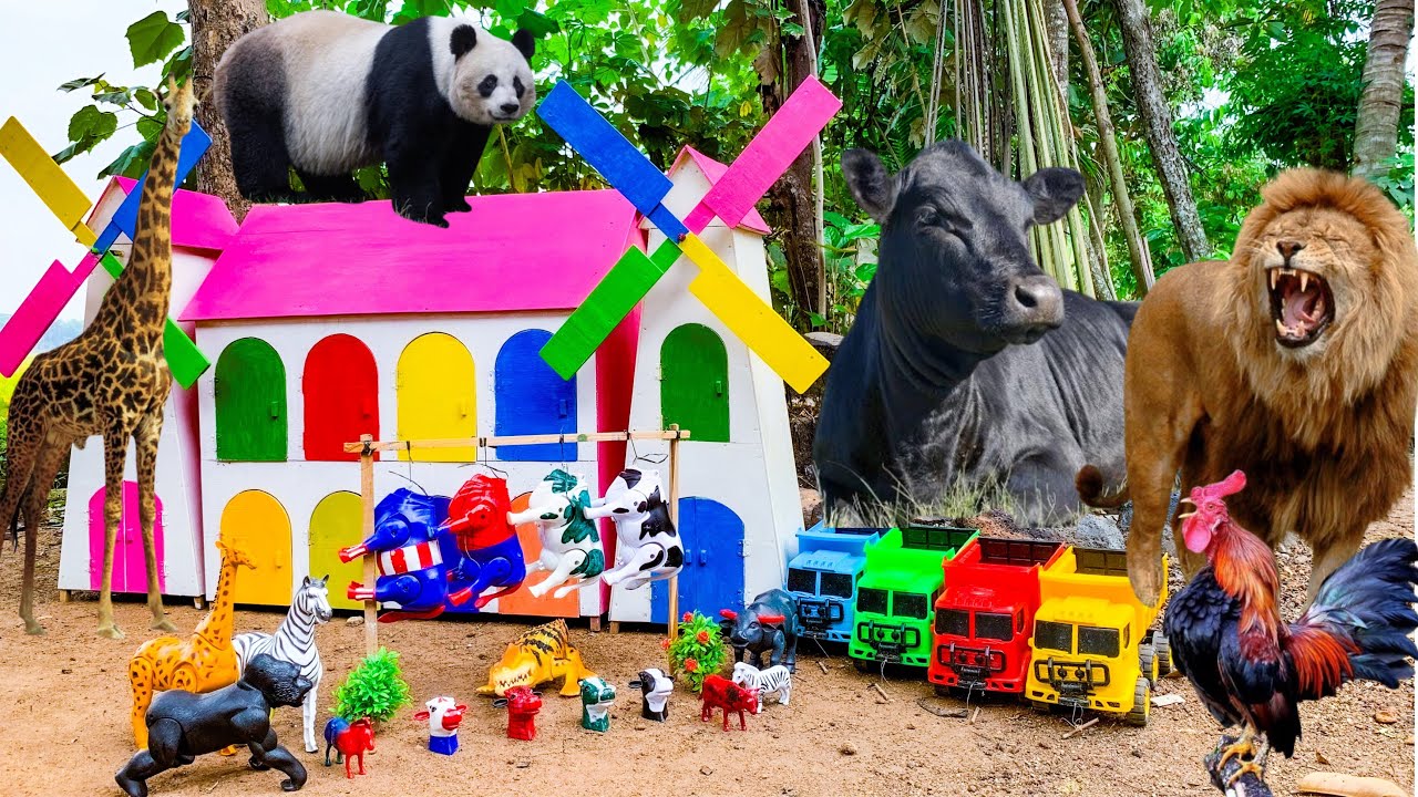 Wadidau‼️proses potong sapi lucu|sapi melahirkan cesar,simulasi kurban,cow,Sheep,buffalo,lion,panda