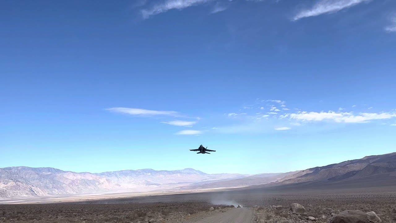 Epic Death Valley Jet Fly Over