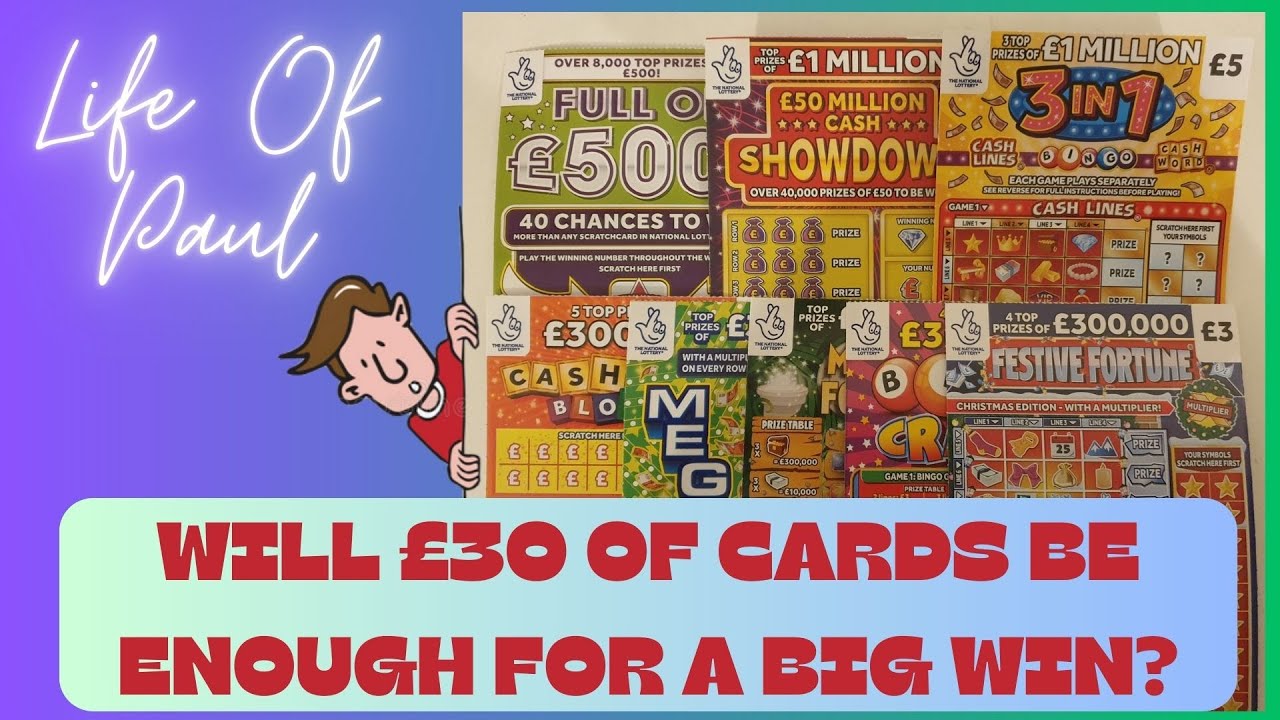 Another £30 mix of scratch cards, £30 of £5 and £3 scratch cards, maybe today will be the day I win!