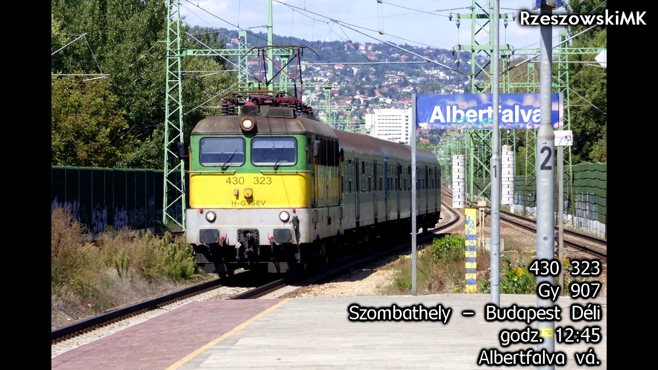 [M&Aacute;V, GySEV, TransLog] Mix przelot&oacute;w z przystanku Budapest Albertfalva
