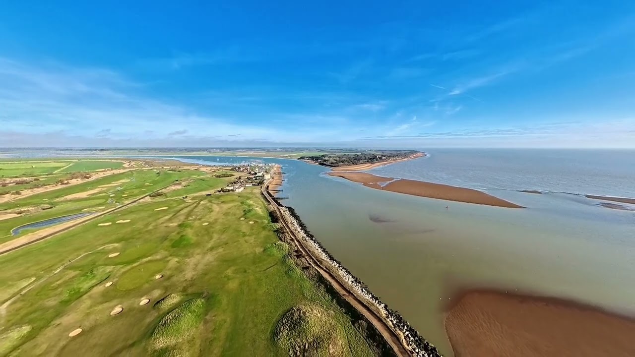 Mouth of The Deben Estuary, Felixstowe at Low Tide