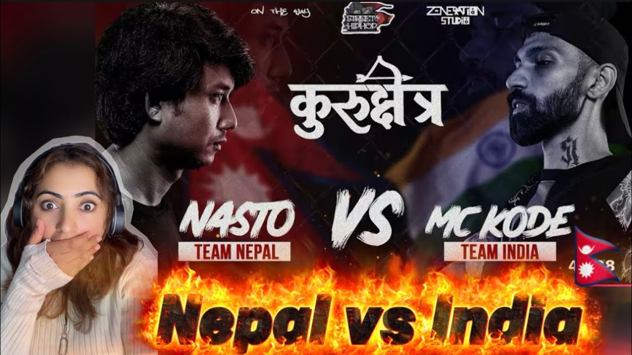KURUKSHETRA: NASTO VS MC KODE | NEPALVS INDIA HISTORICAL RAP BATTLE |Reaction video #kurukshetra 