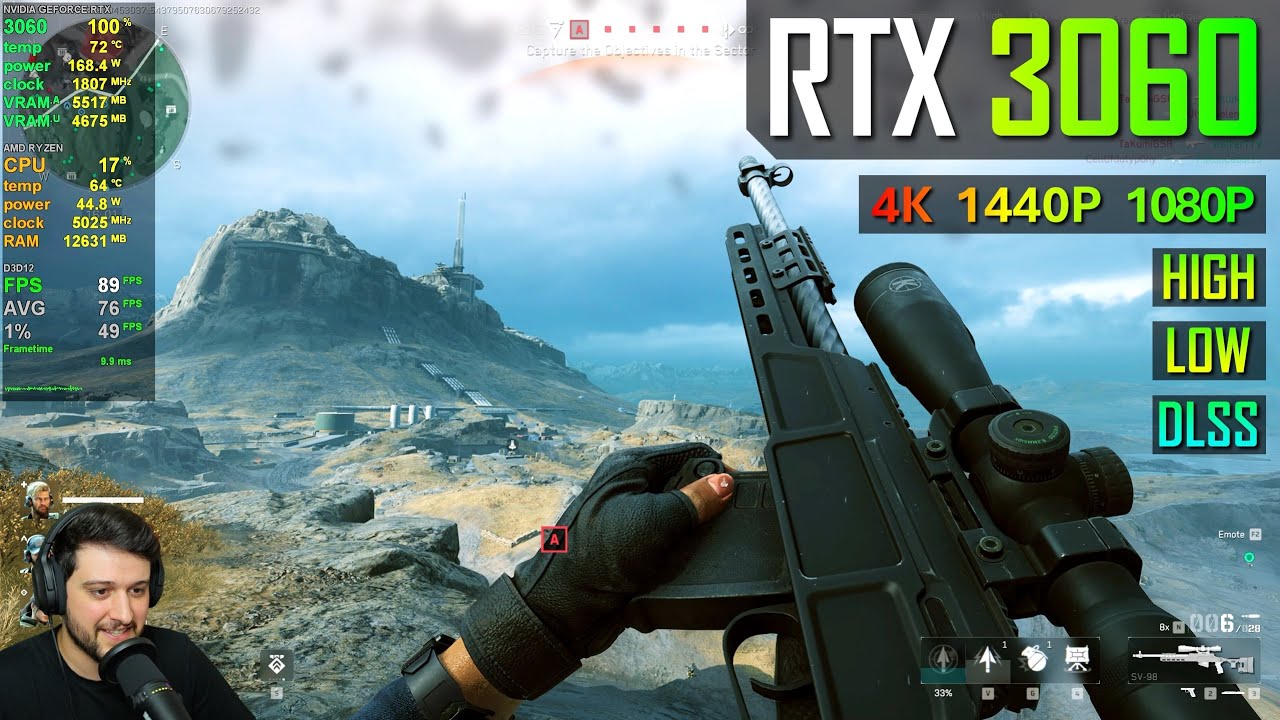 RTX 3060 12GB - Delta Force (Alpha test)
