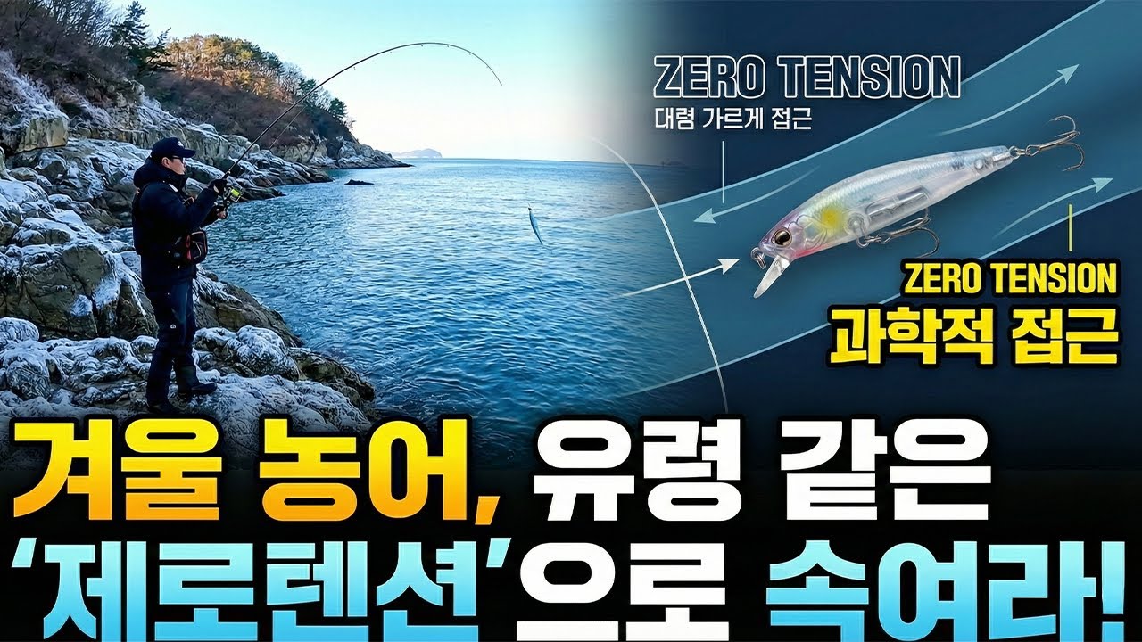 겨울 농어 낚시, 열심히 감으셨죠? 그래서 못 잡은 겁니다!