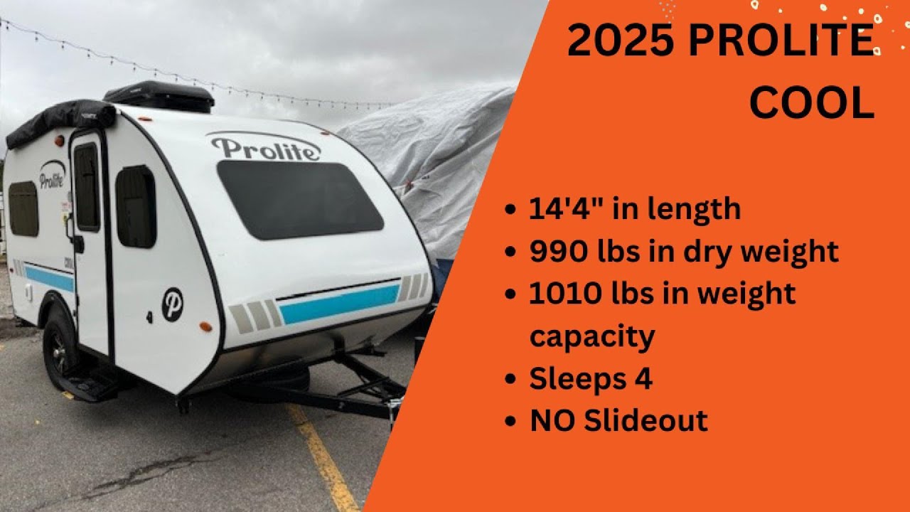 Campkin's RV Centre - 2025 PROLITE COOL - 990LBS - CAR TOWABLE TRAVEL TRAILER!!!
