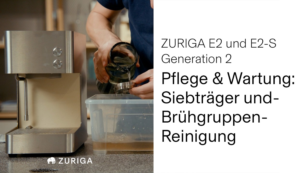 Pflege & Entfetten ZURIGA E2 und E2-S Generation 2 Siebträgermaschine | ZURIGA