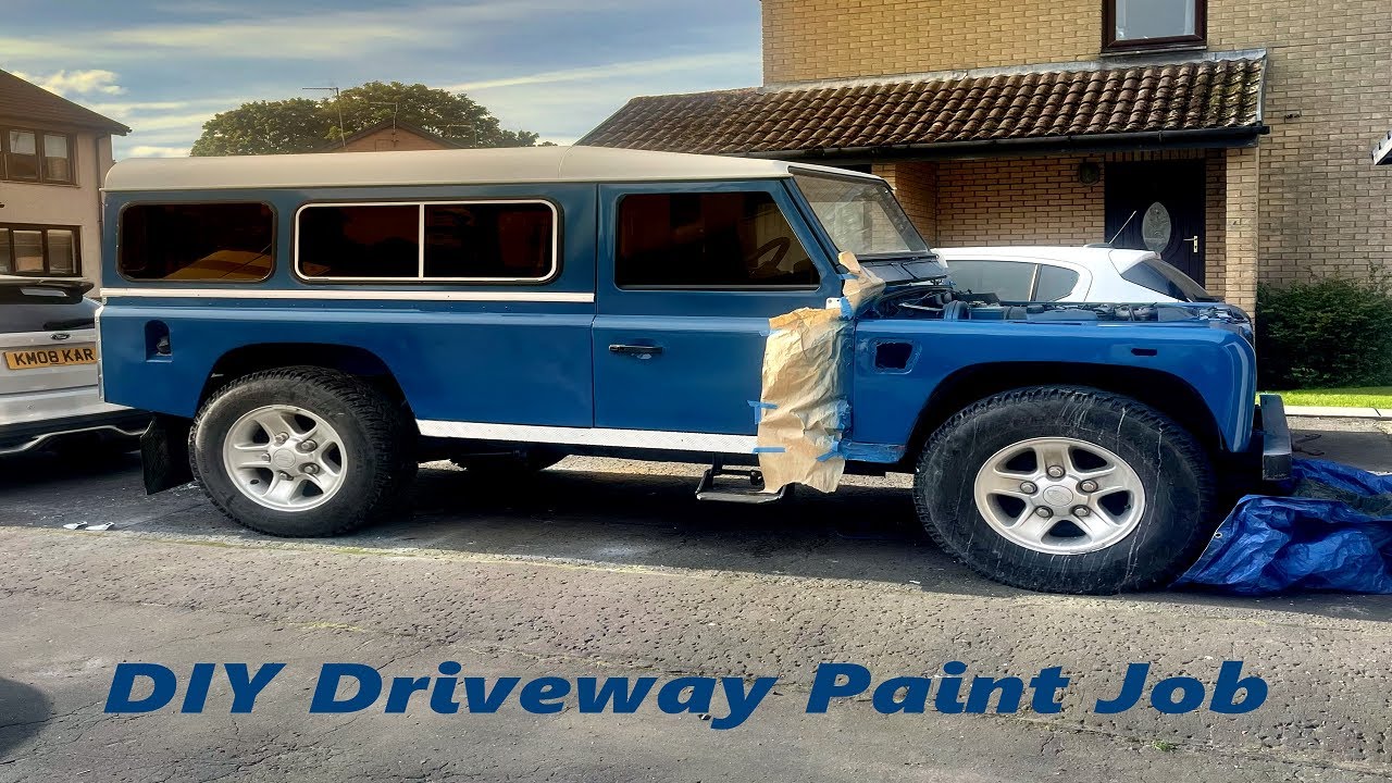 Restoring a 27 year old Landrover Defender 110 - Part 5 - DIY Paint Job