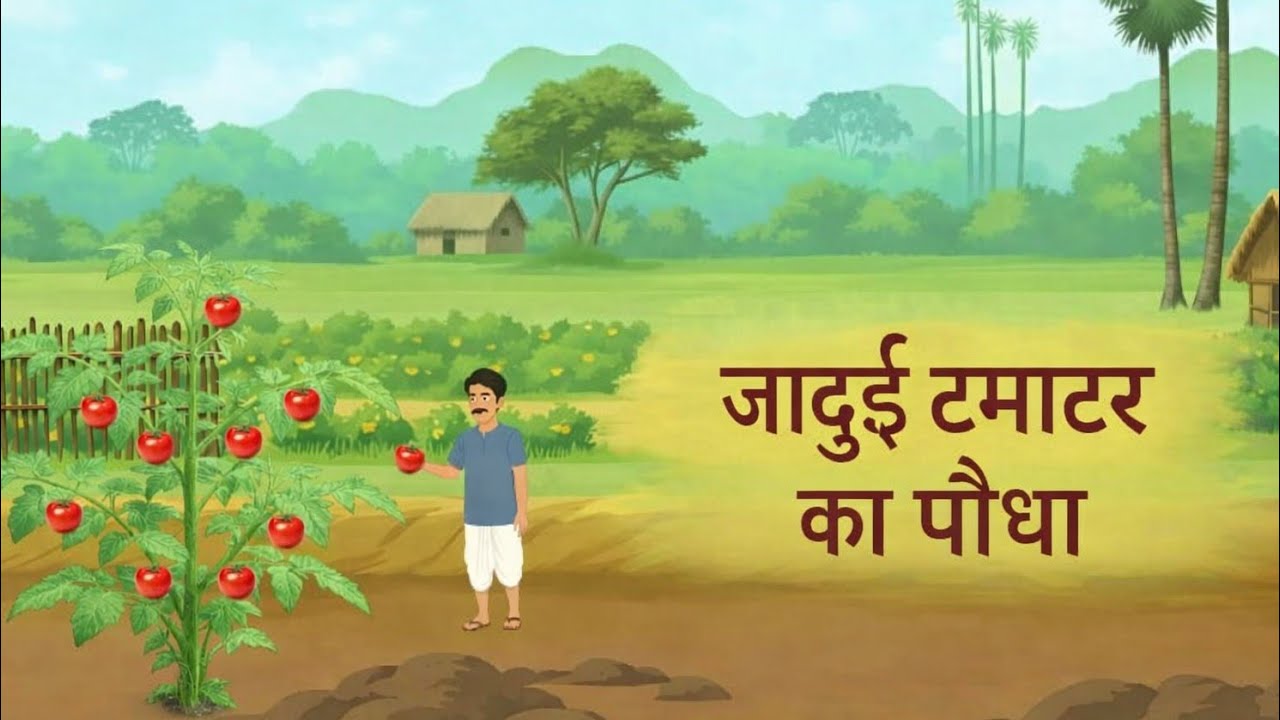जादुई टमाटर का पौधा। Jaadui tamatar ka paudha । Moral story। Hindi moral story।