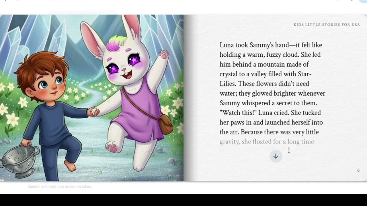 Sammy's Trip 🚀  to the  Moon 🌙 (and Back to Home 🏡) - US English accent |  kids stories 