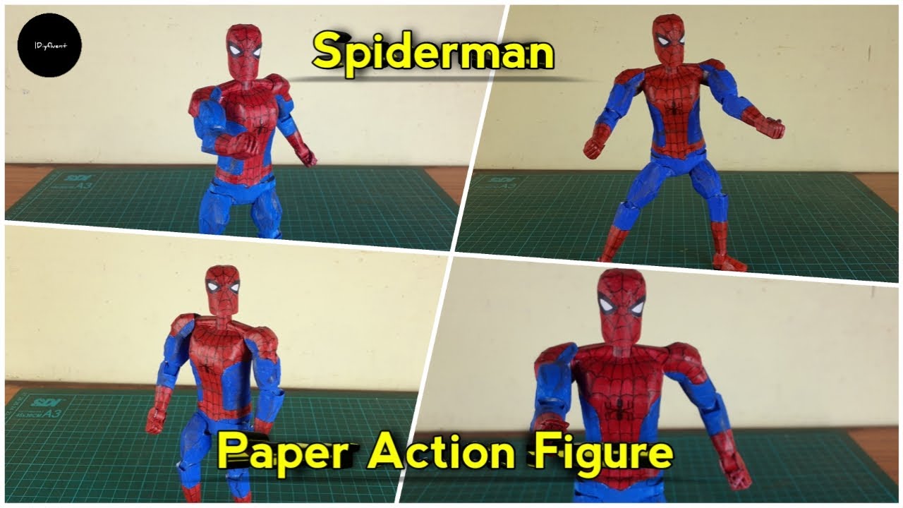 How To Make Spider-Man out of paper | Paper action figure | Spider man action figure out of paper