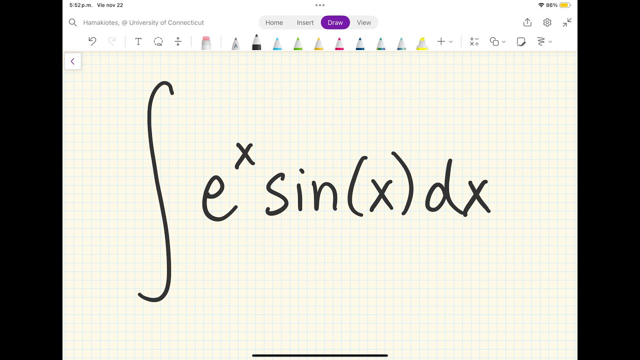 Интеграл e^xsin(x)dx