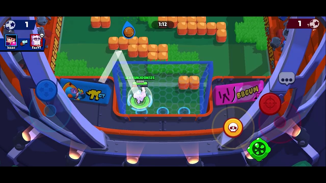 How many played the brawl stars played winning blue team? ￼