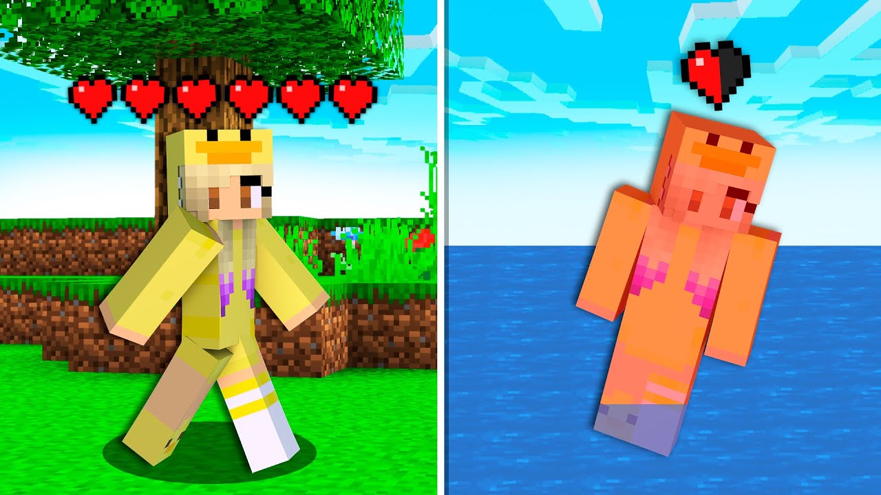 MINECRAFT PERO NO PUEDES TOCAR EL COLOR AZUL