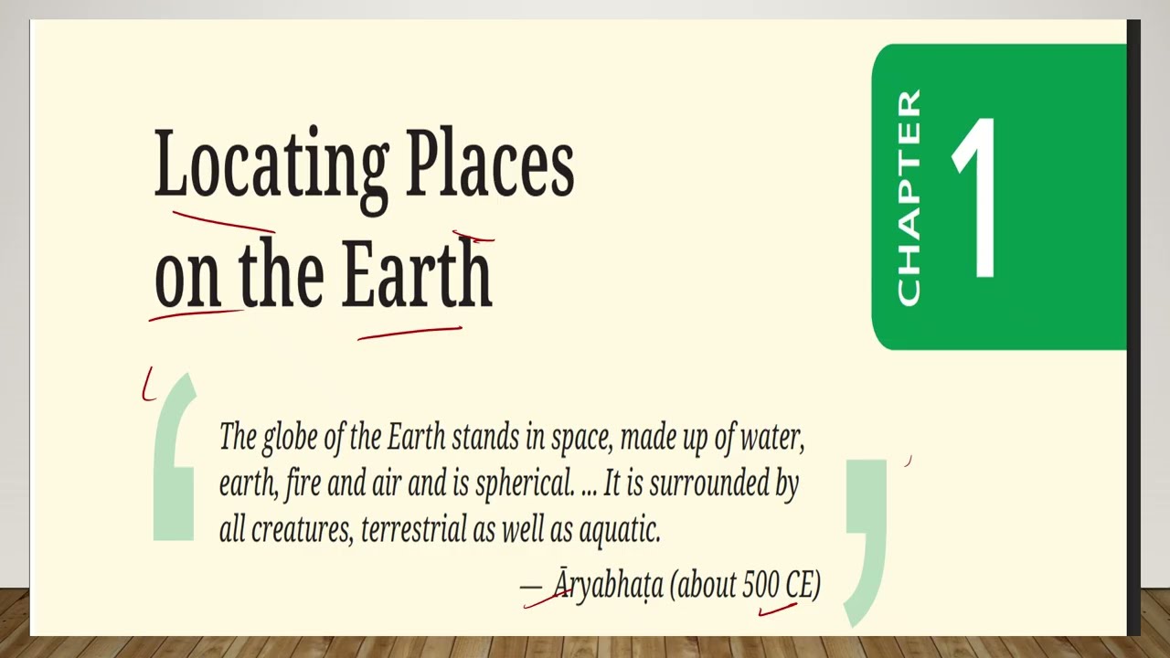 CLASS 6th (CHAPTER 1) Locating Placeson the Earth (PART1) NEW NCERT