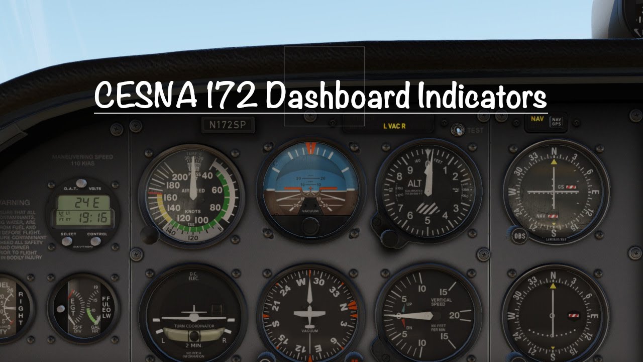 Mastering the Cockpit: Demystifying the Cessna 172 Dashboard Indicators