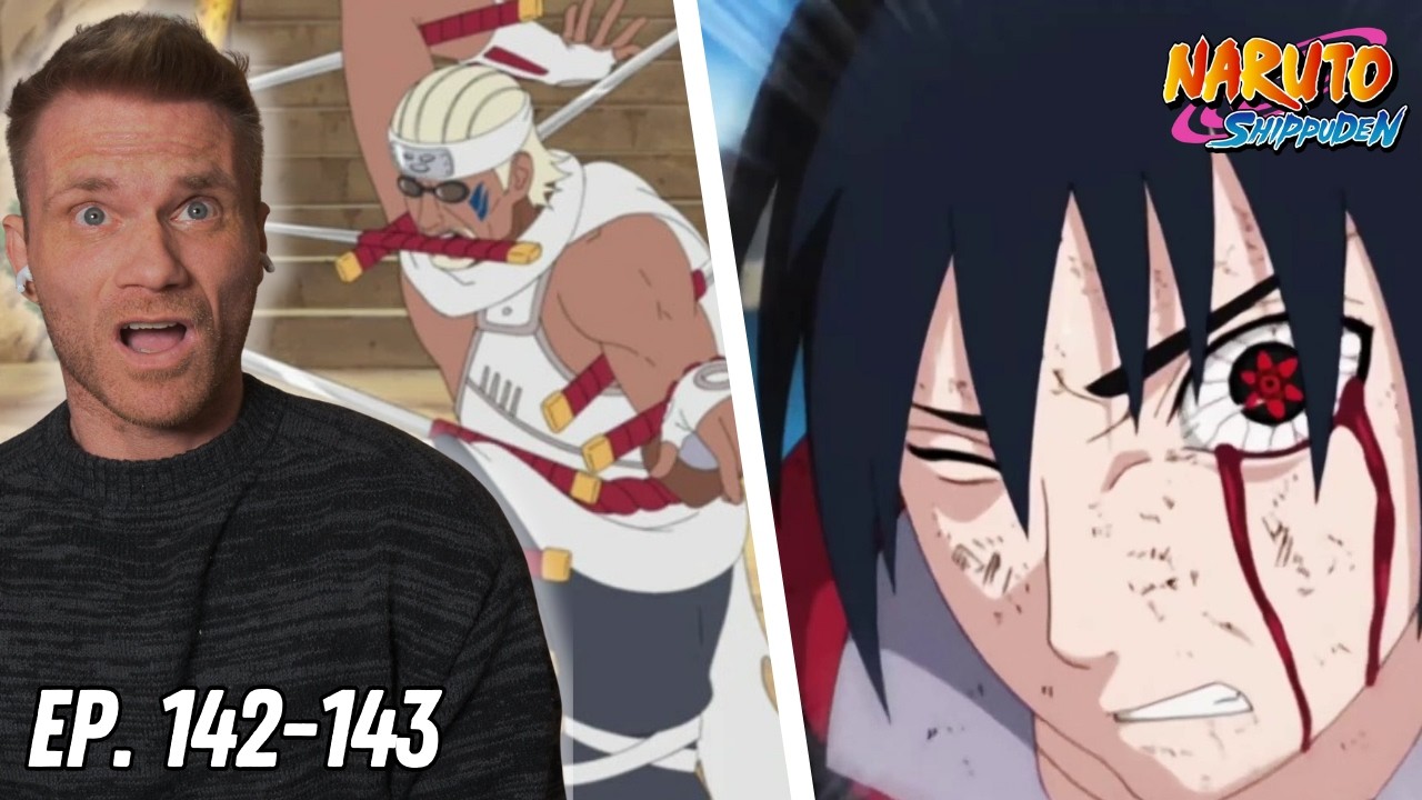 KILLER BEE VS SASUKE! First Time Watching Naruto Shippuden Ep. 142-143 (Reaction)