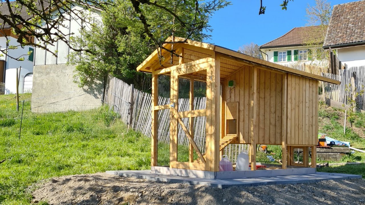 Aufbau Hühnerstall - Fam. Schmid