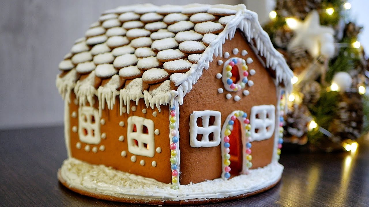 ✨Пряничный ДОМИК 🏠  Выпечка Сборка и Украшение Новогоднего ПРЯНИЧНОГО Домика🎄