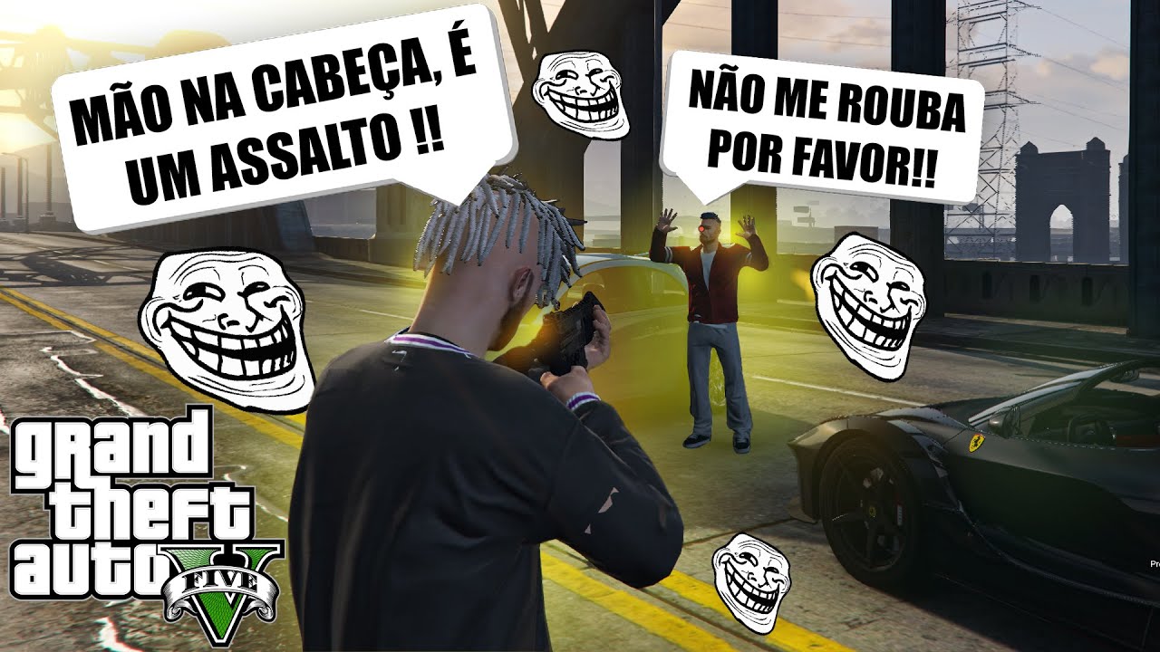 ASSALTANDO PESSOAS ALEATÓRIAS NO GTA RP !!