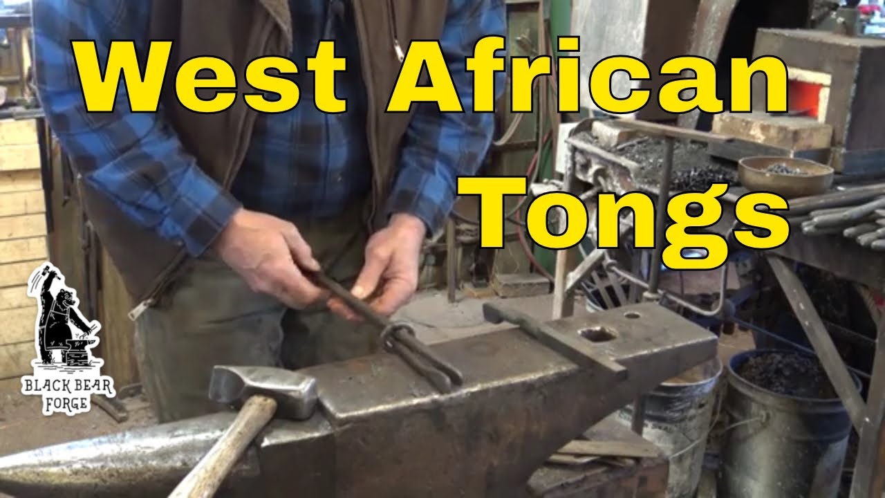 West African tongs - making blacksmiths tongs without tongs