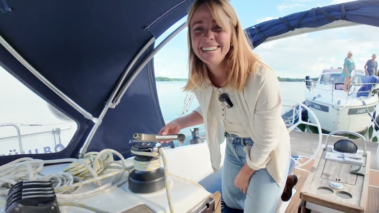 Wohnmobil auf dem Wasser JEANNE segelt das 1. Mal Ahoi Segelschule Vorstellung Bavaria Cruiser37