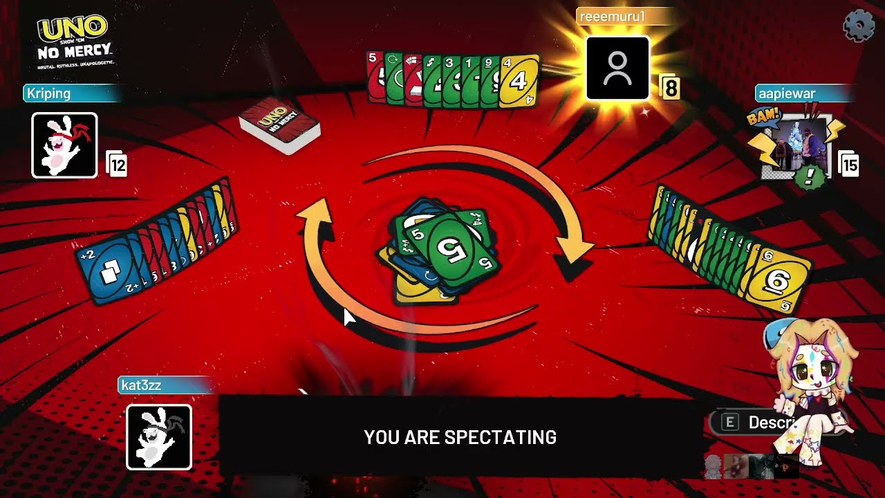 Will Kate crashout on stream? | Party games: UNO →  spider Roulette → Buckshot Roulette | 16+