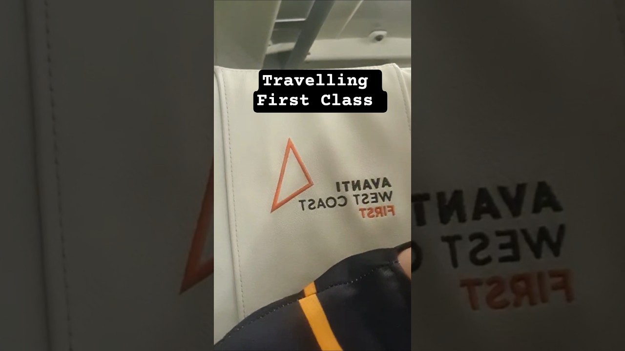 first-class ride with Avanti West Coast 🚄 #FirstClassTravel #TravelUK #TravelGoals #TrainFood